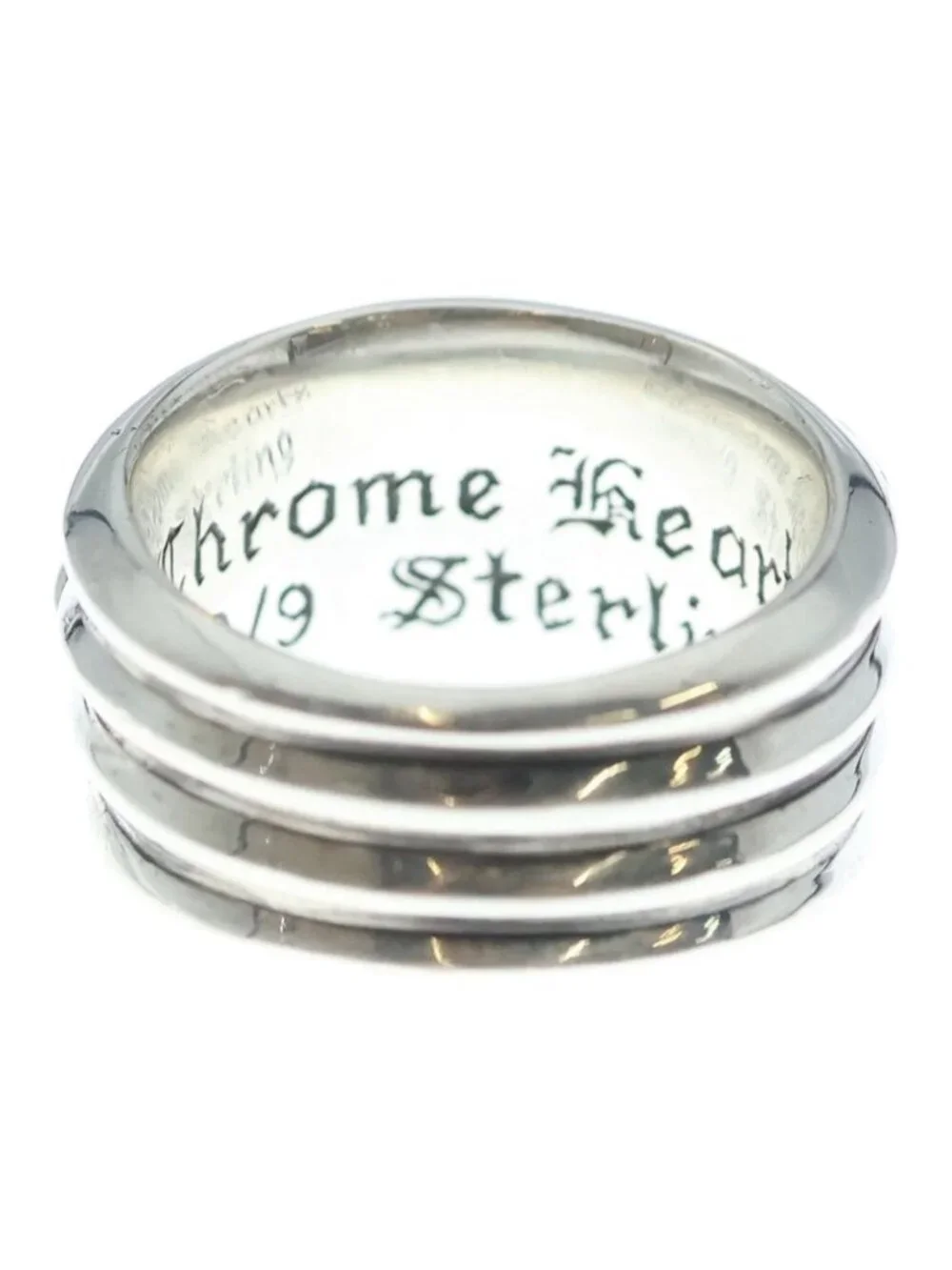 Chrome Hearts Dagger P Dmnd Daga Ring Pave Diamond Silver